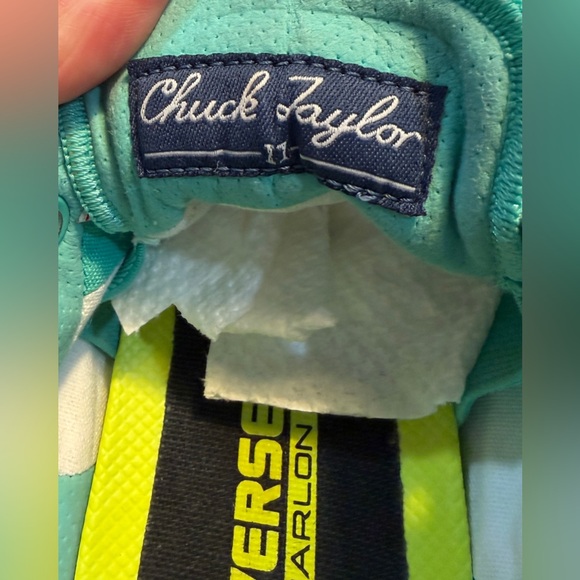 Converse All Star Chuck Taylor Unisex Turquoise Low Tops - Unisex Women: 7 Men:5 - Picture 10 of 13